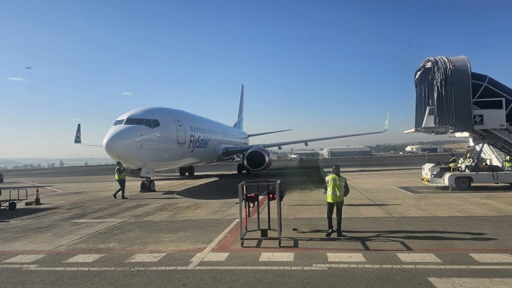 Airport plane on tarmac